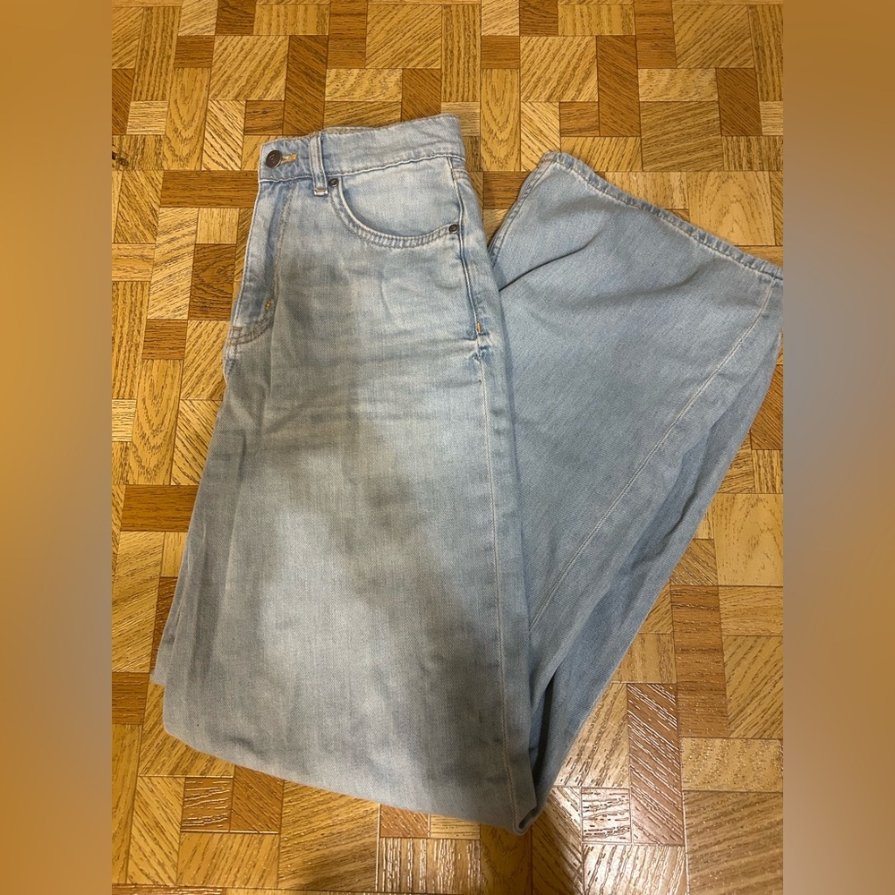 ANTHROPOLOGIE Pilcro Light Blue Denim Flare Jeans